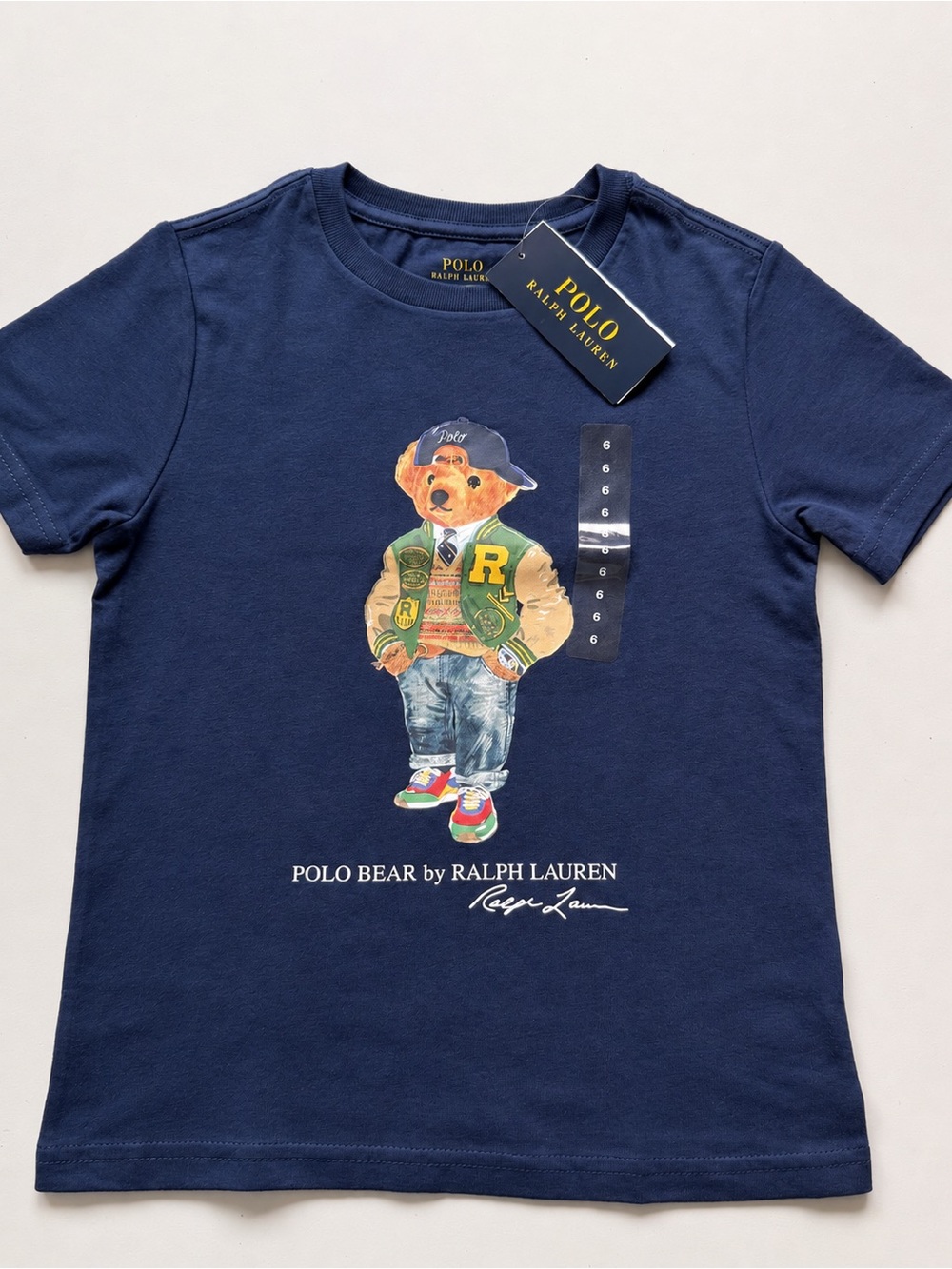 Polo by Ralph Lauren Navy Polo Bear Graphic Tee